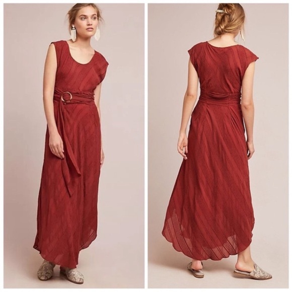 Anthropologie Moulinette Soeurs Guinevere Textured Maxi Dress - Picture 1 of 10